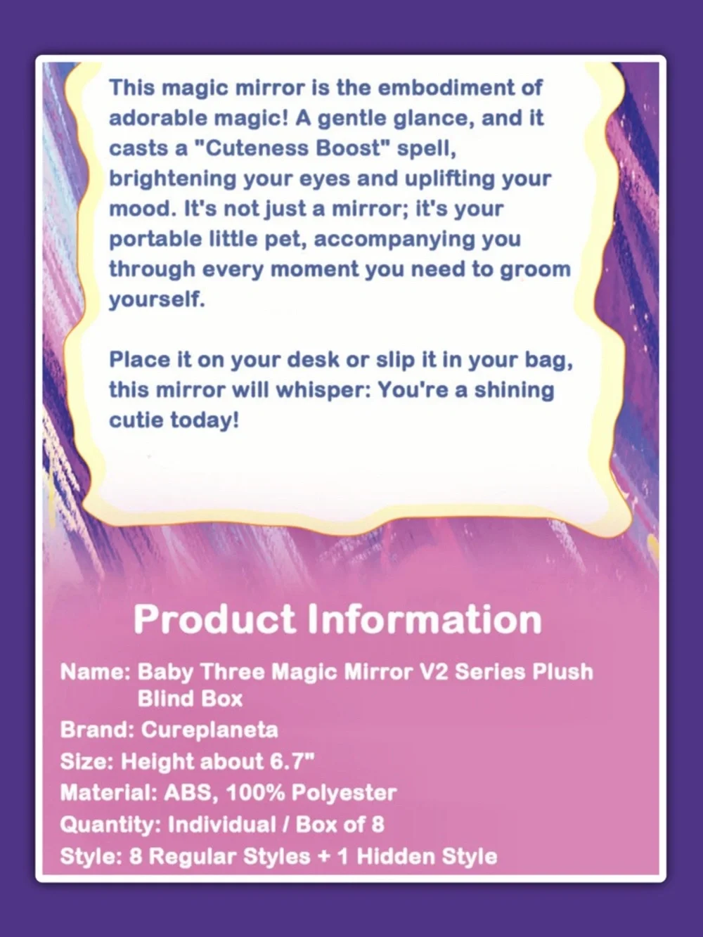 Baby Three Plush Magic Mirror V2 Lamb